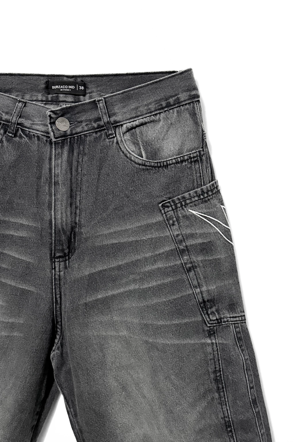 KENDRI - JEANS BAGGY BORDADO ESTRELLA