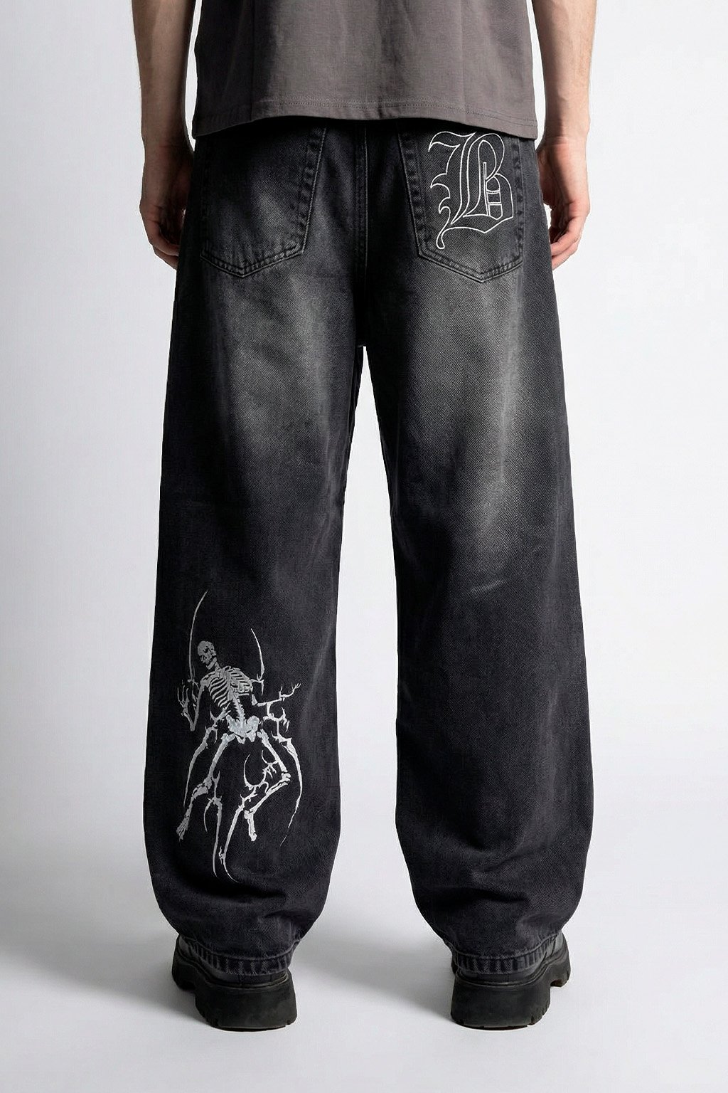 SKULL 2.0 - JEAN BAGGY BORDADO