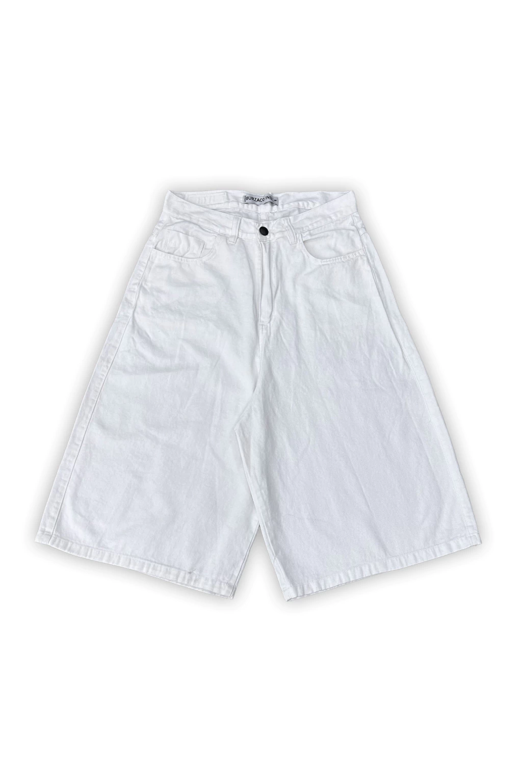 WHITE JORT - BERMUDA SKATER BAGGY