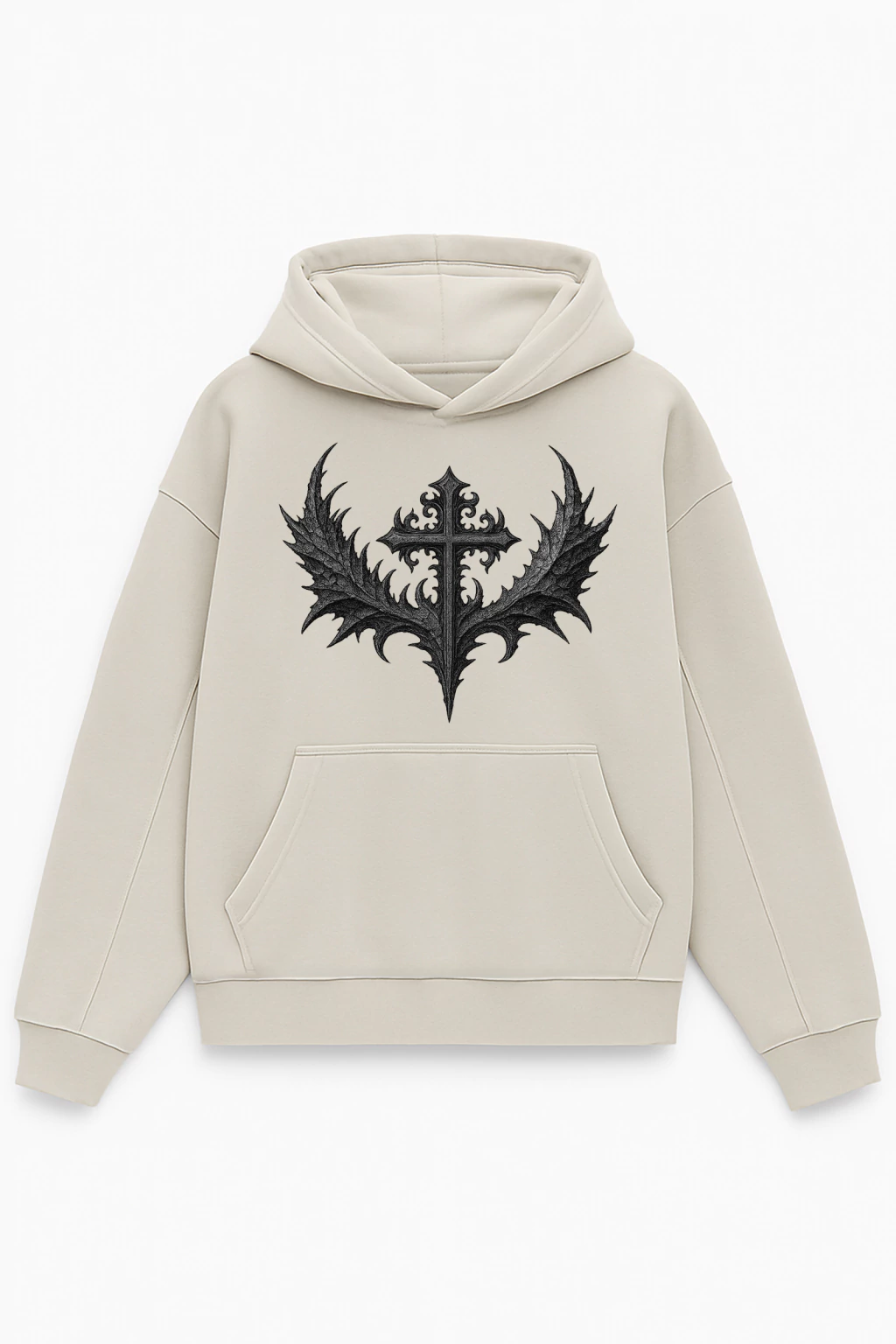 1 CRUZ - HOODIE FRIZADO BOXY