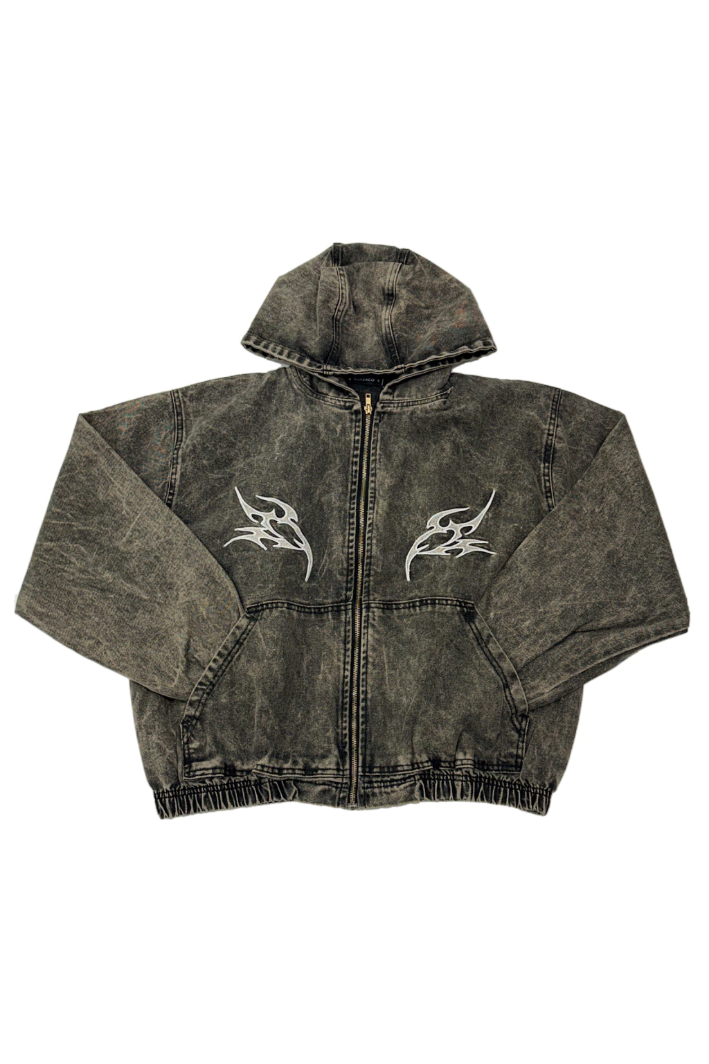 BRONZ - CAMPERA JEAN CON BORDADO