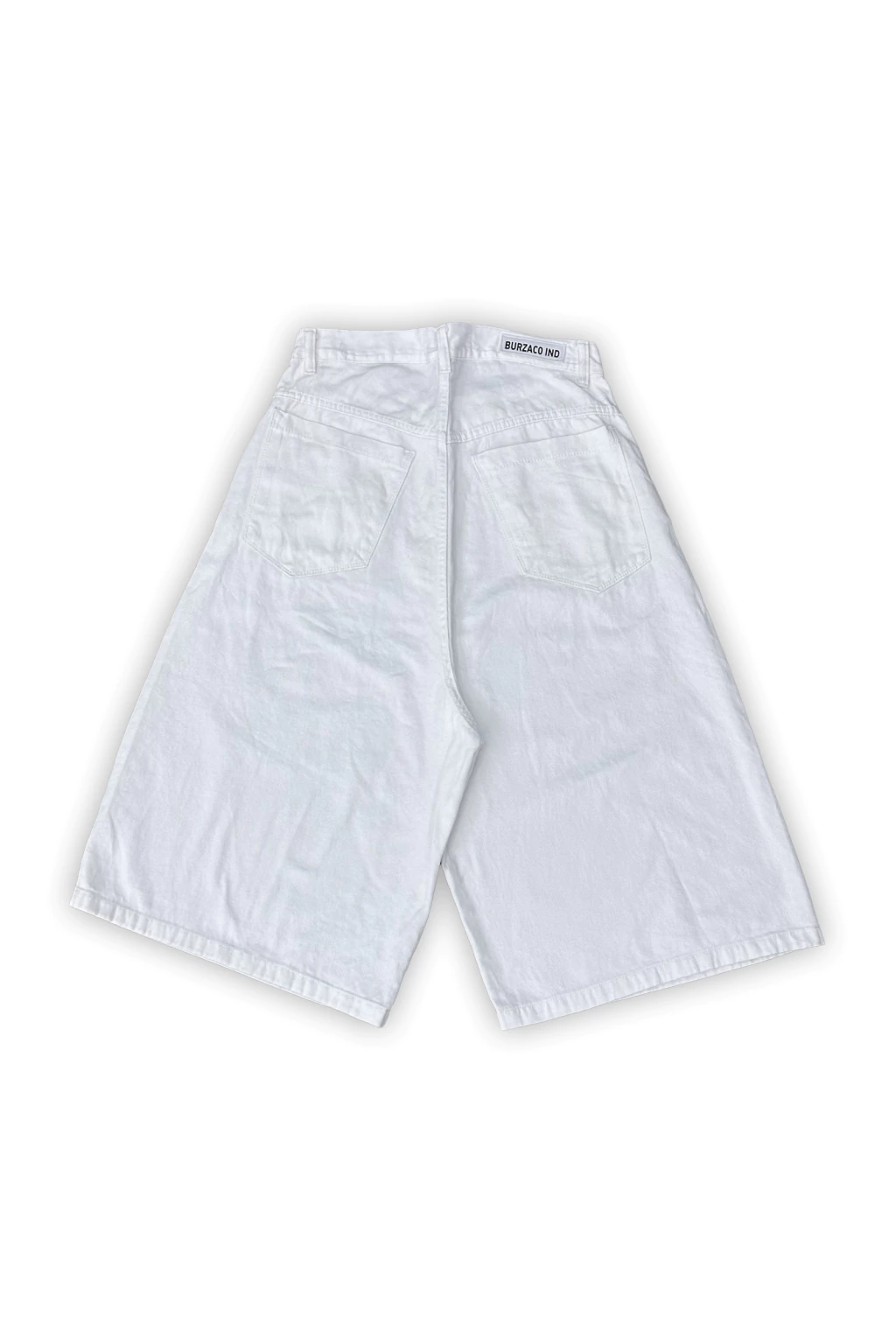 WHITE JORT - BERMUDA SKATER BAGGY