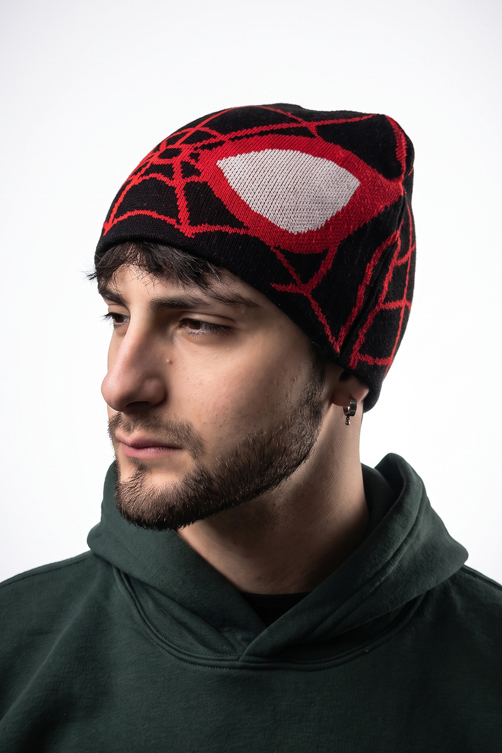 MASK - NEGRO CON ROJO/GORRO