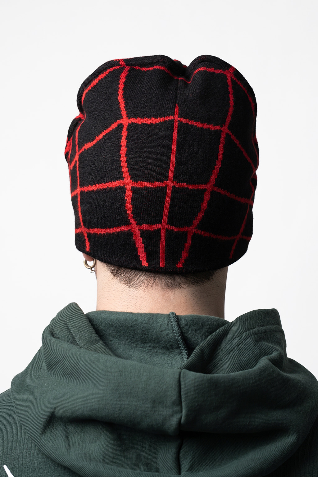 MASK - NEGRO CON ROJO/GORRO