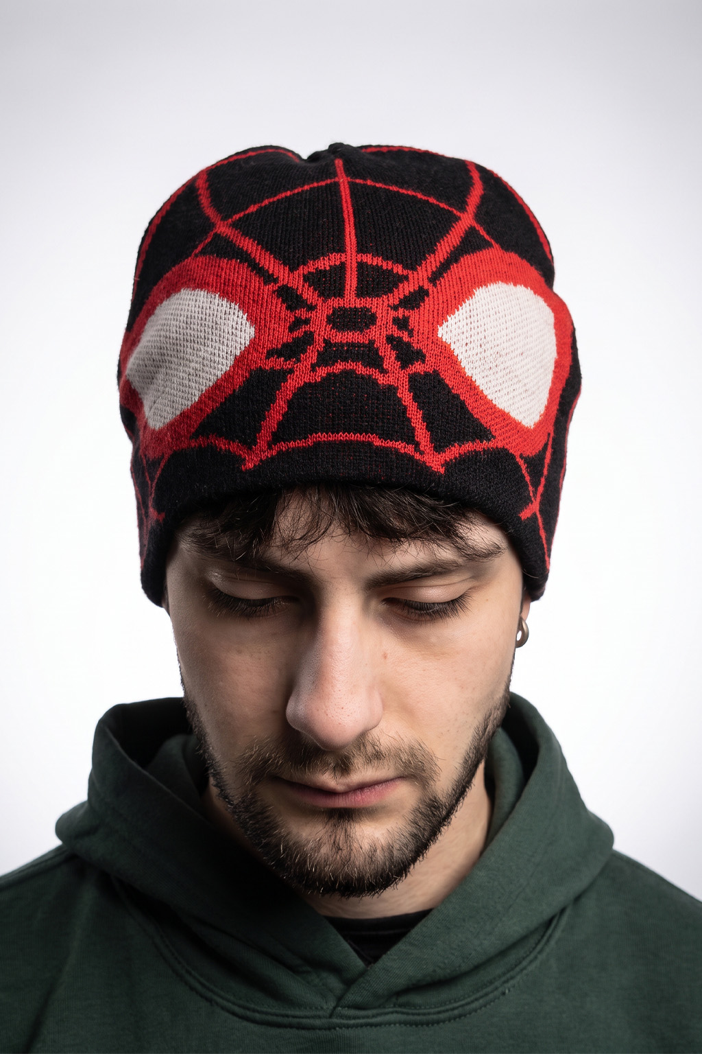 MASK - NEGRO CON ROJO/GORRO