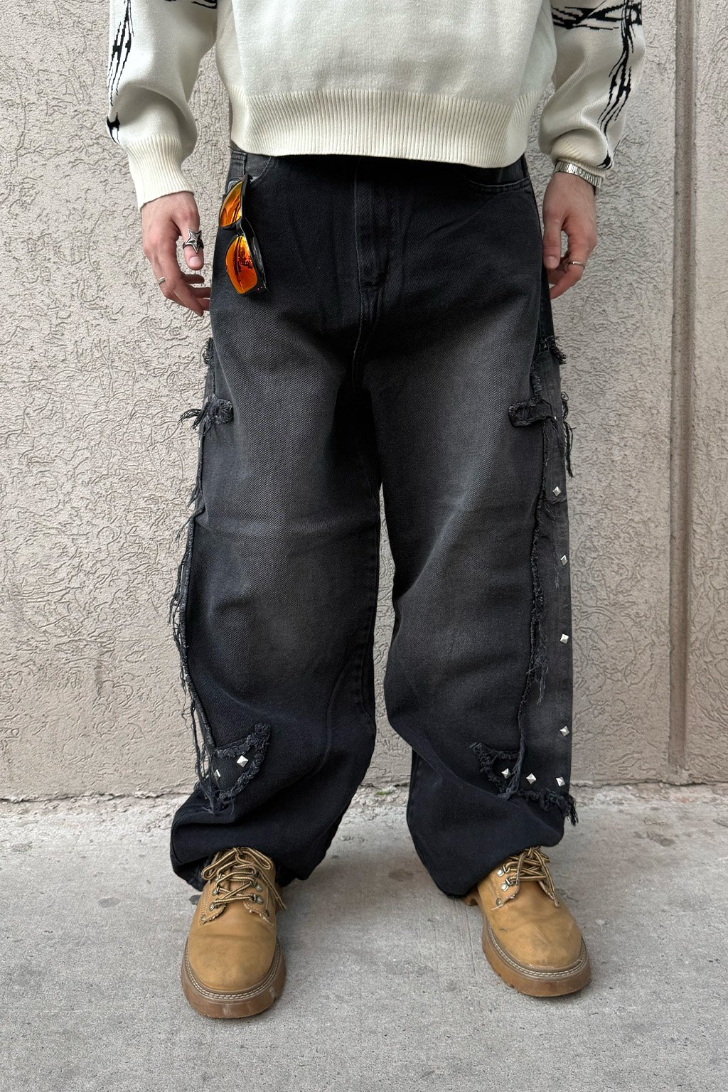 VALLEY - BAGGY JEAN CON APLIQUE