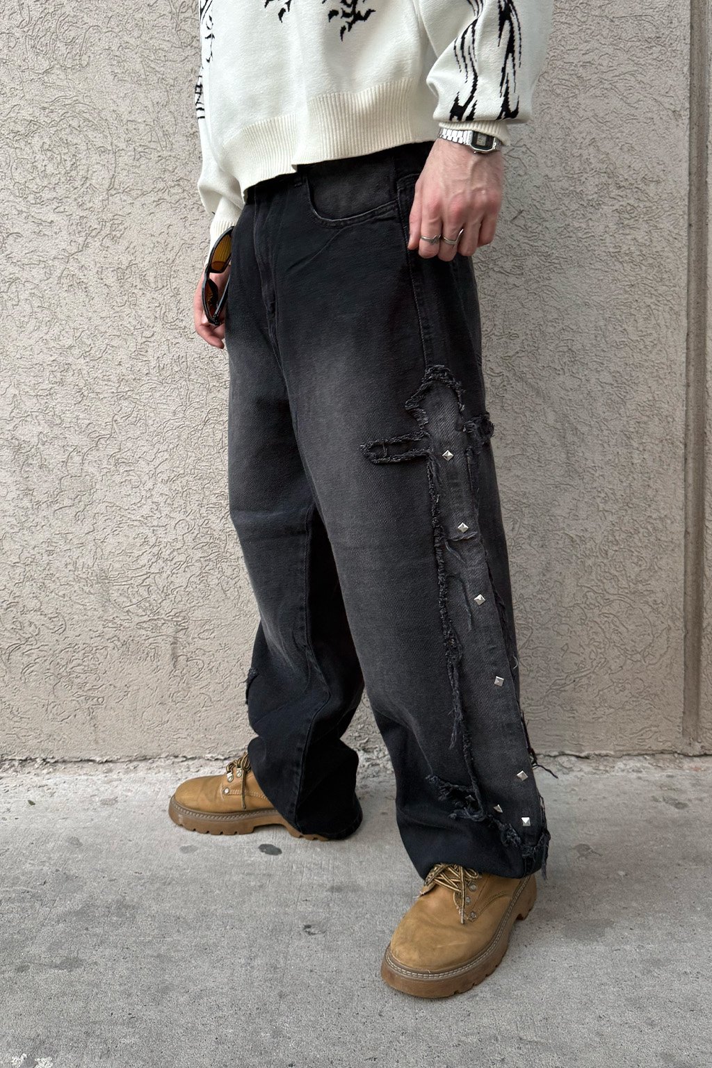 VALLEY - BAGGY JEAN CON APLIQUE