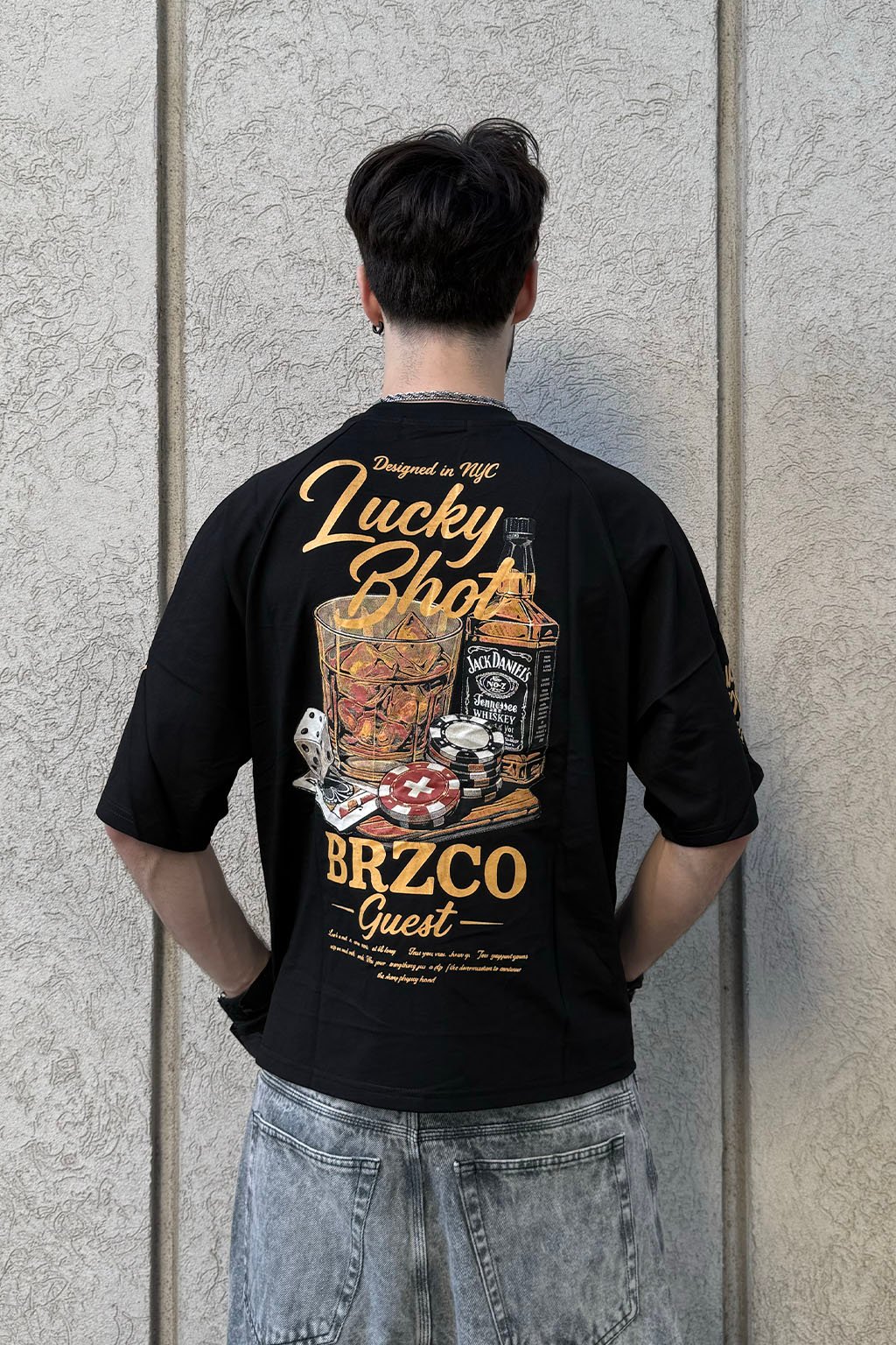 WHISKY - REMERA RANGLAN BOXY