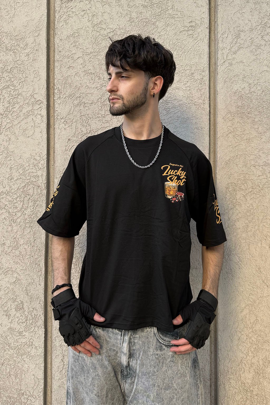 WHISKY - REMERA RANGLAN BOXY