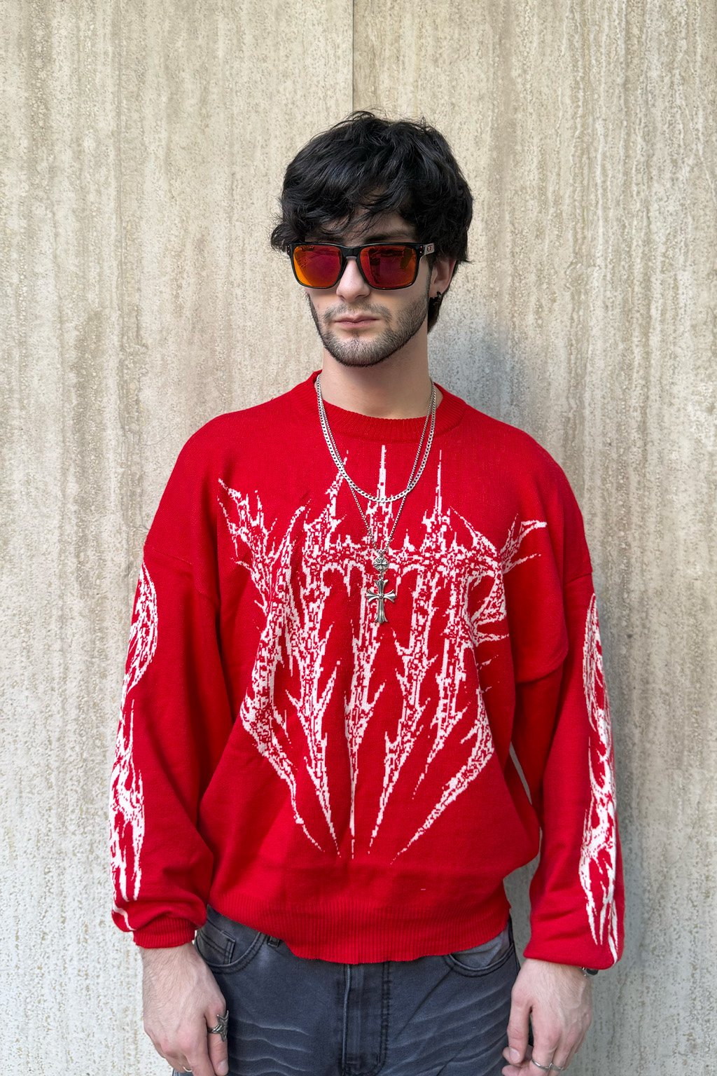 SWEATER CYPHER ROJO ADELANTE CYPHER - SWEATER