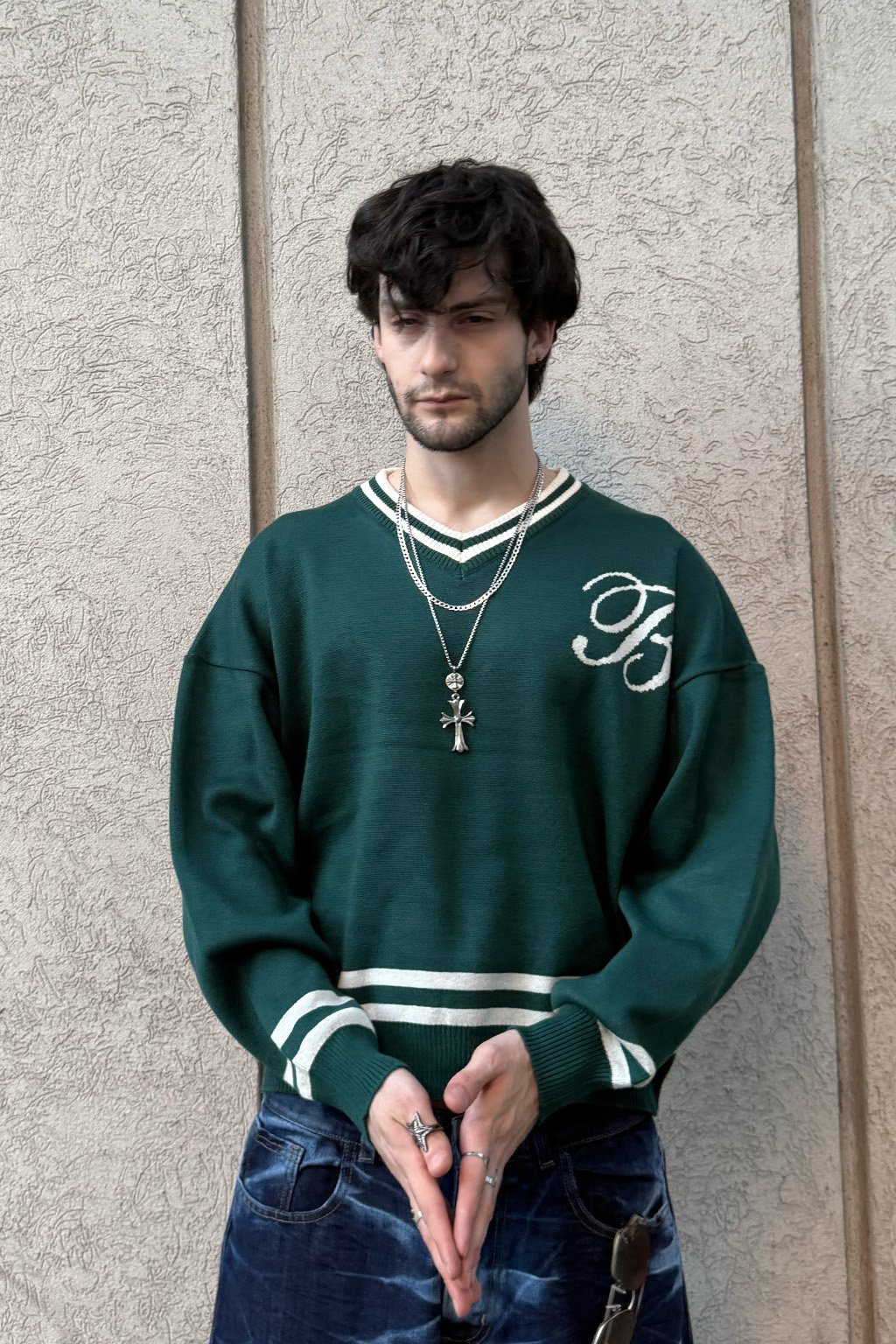 SWEATER MONEY VERDE ADELANTE MONEY - SWEATER ALTO GRAMAJE