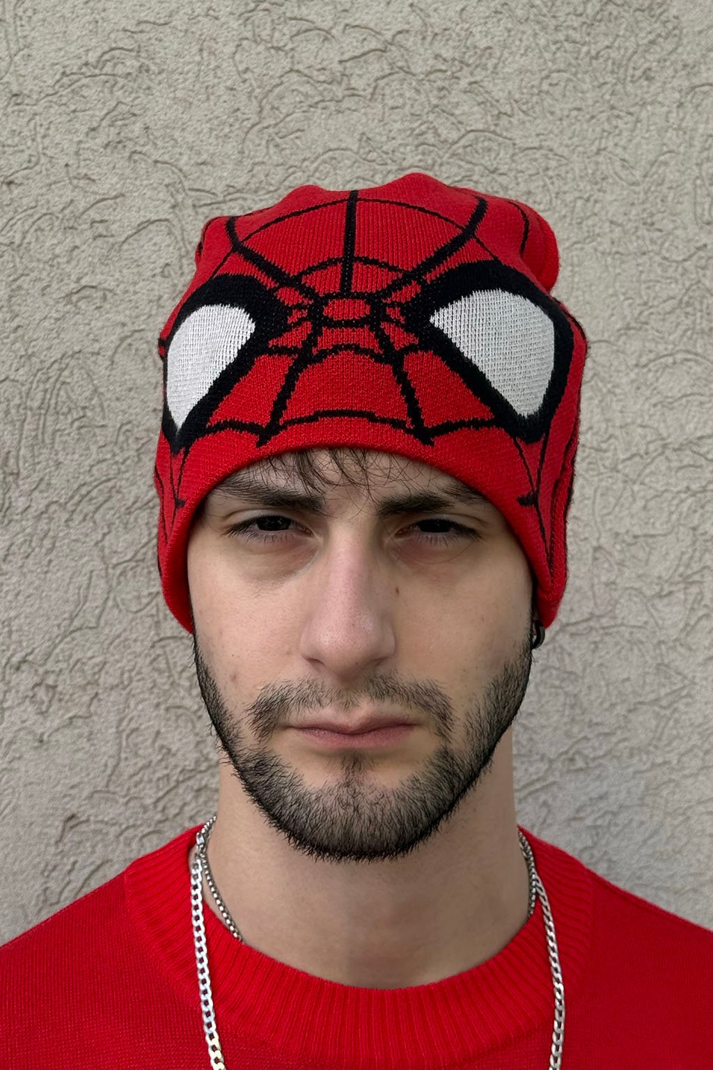 MASK - ROJO CON NEGRO / GORRO