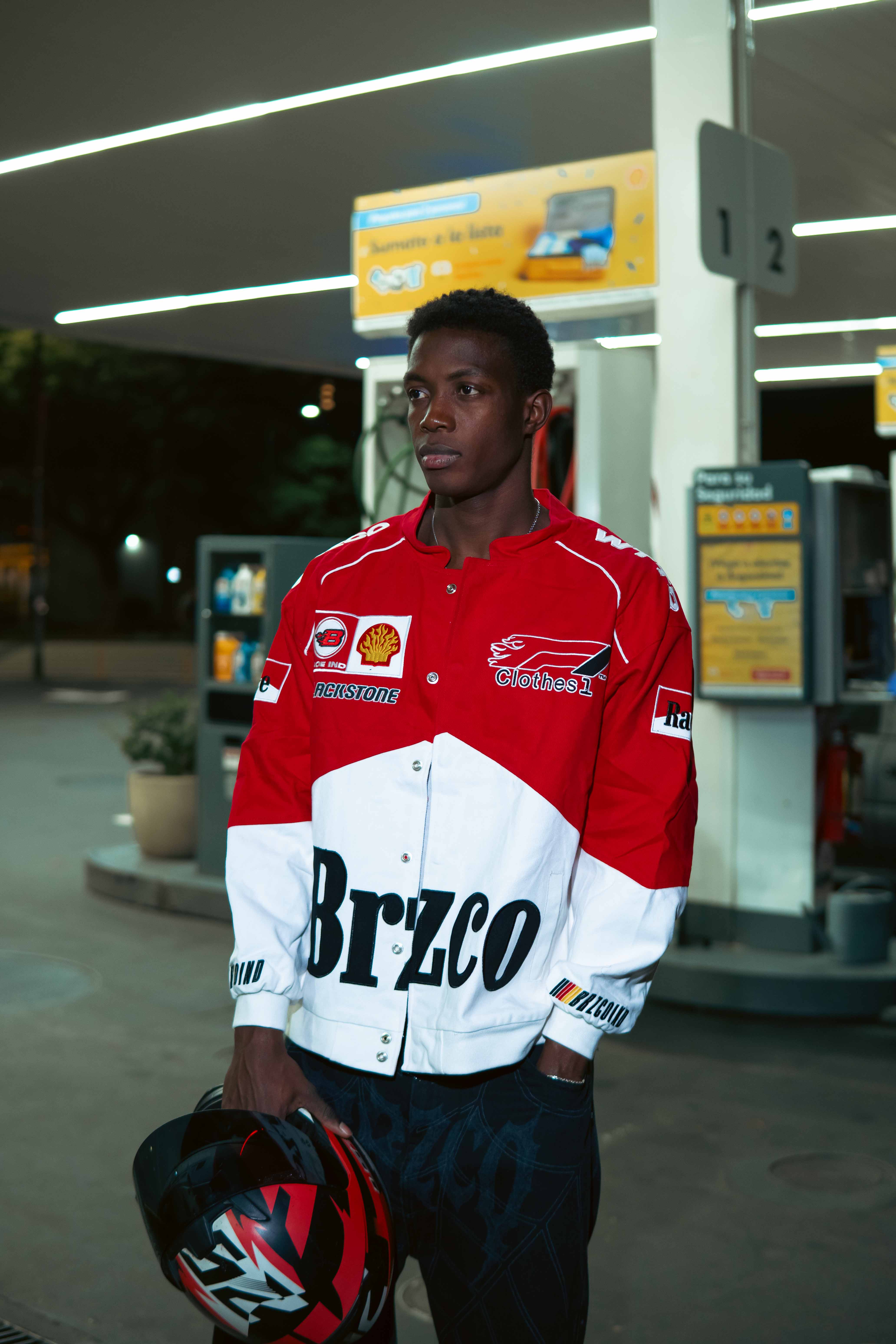 MALB - CAMPERA GABARDINA BORDADA