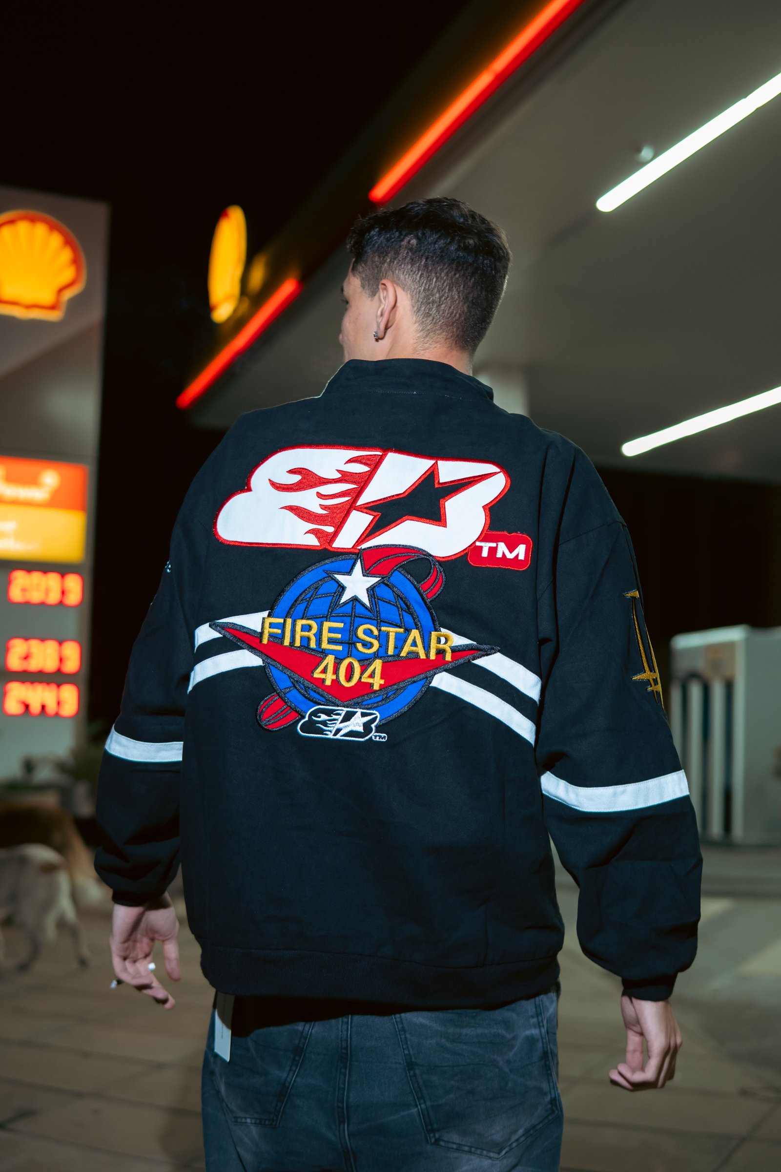 STAR - CAMPERA GABARDINA BORDADA