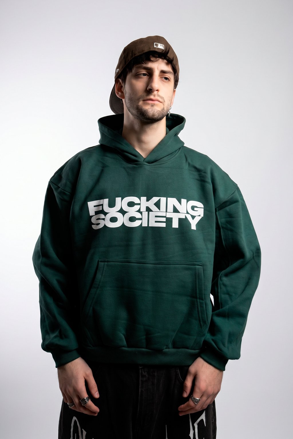 SOCIETY - HOODIE FRIZADO BOXY
