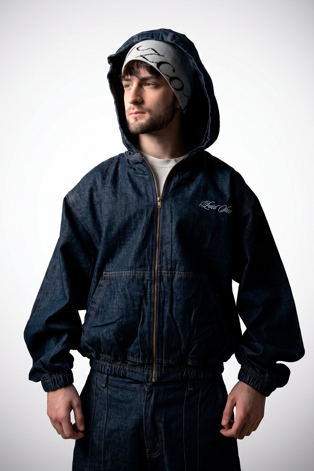 ZIP HOODIE FIRST adelante (1) FIRST - CAMPERA BORDADA