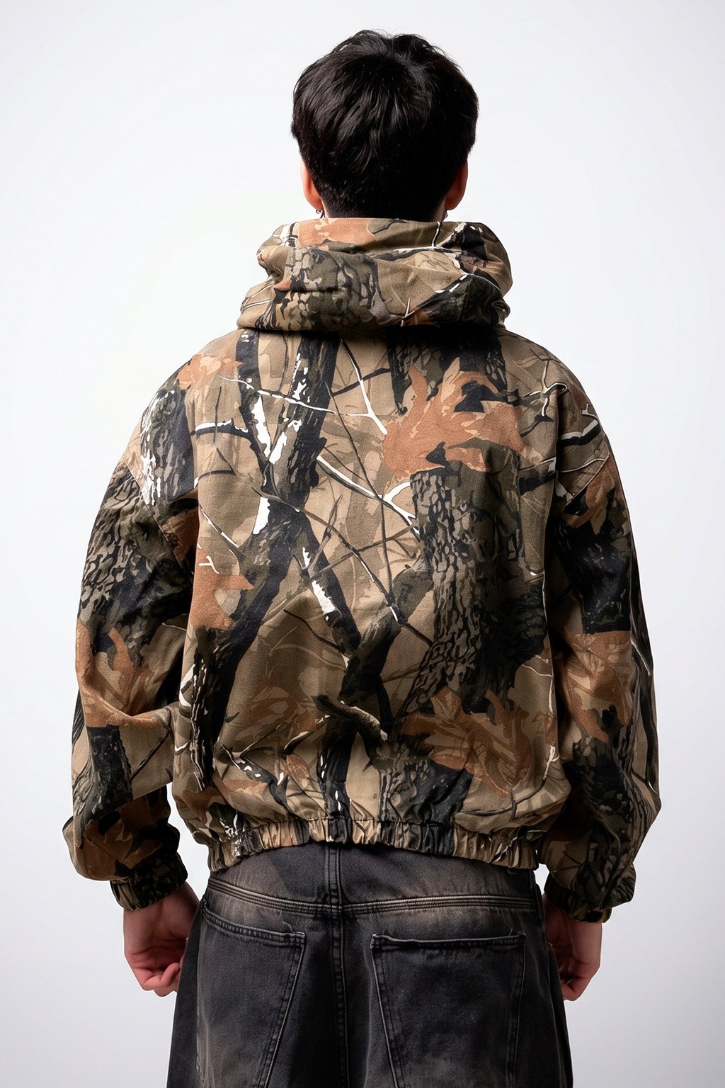 WOODS - HOODIE GABARDINA BORDADO