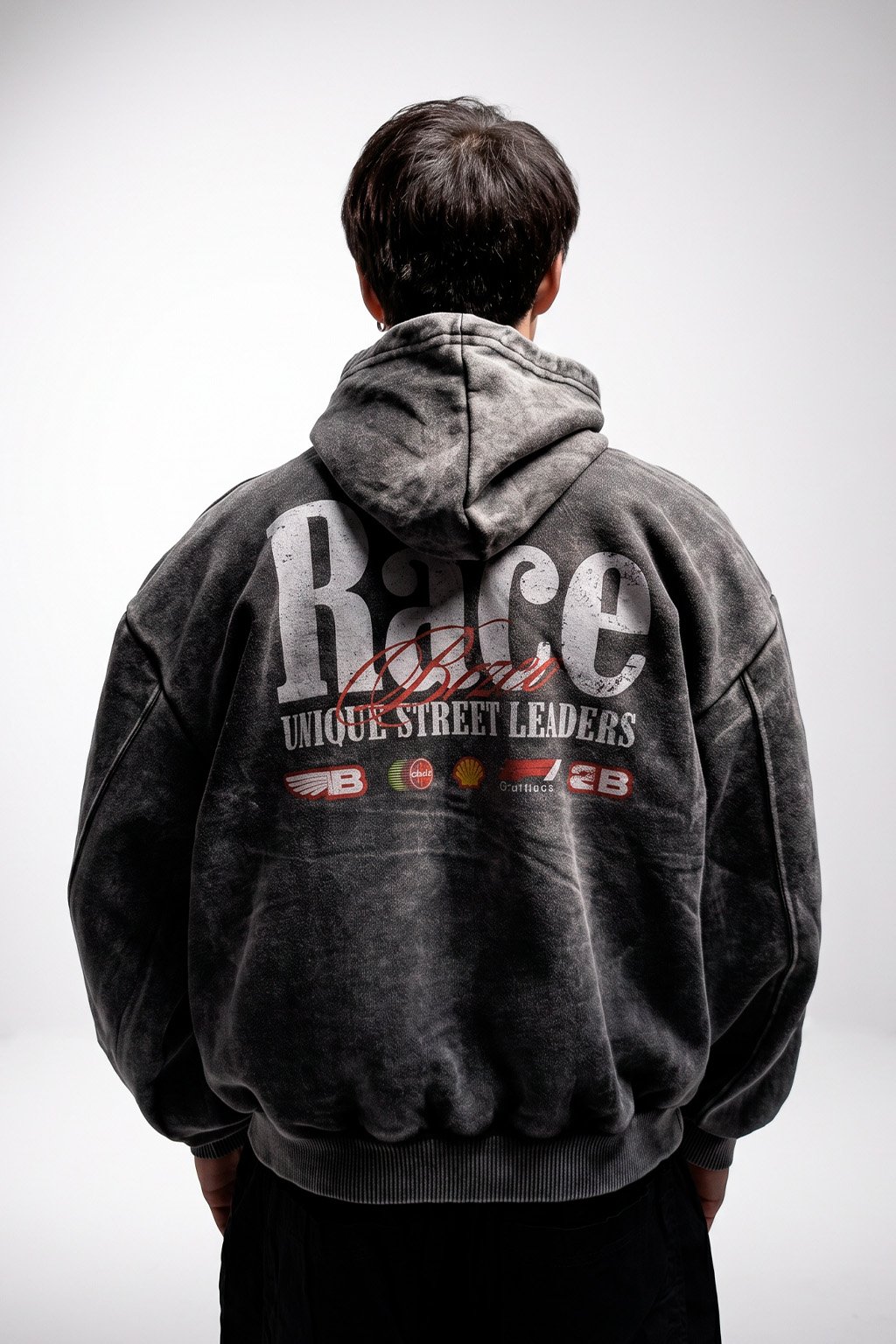 HOODIE ALPINE negro atras (1) ALPINE- HOODIE FRIZADO BOXY