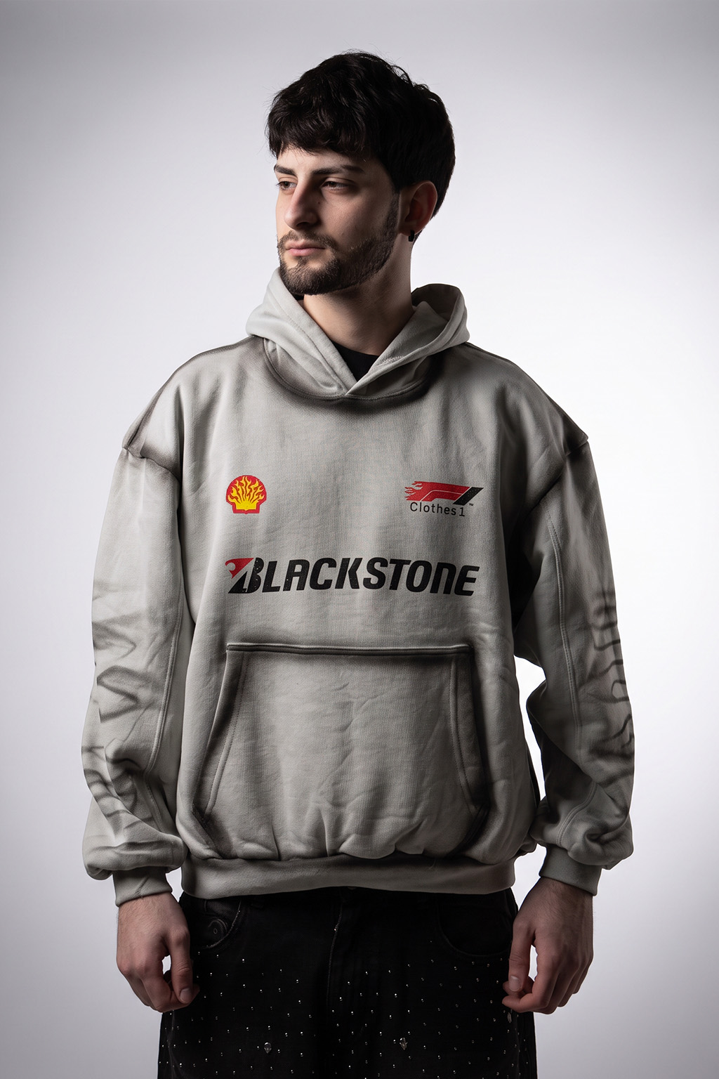 HOODIE ZELL ADELANTE ZELL - HOODIE FRIZADO