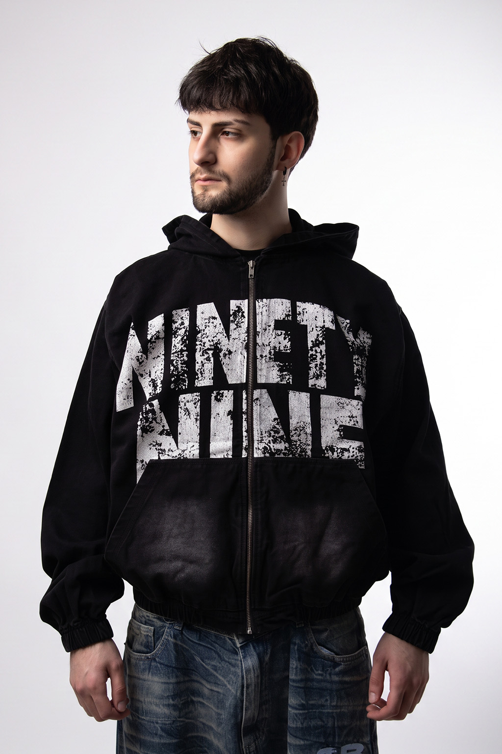 ZIP HOODIE NINE ADELANTE NINE - CAMPERA JEAN