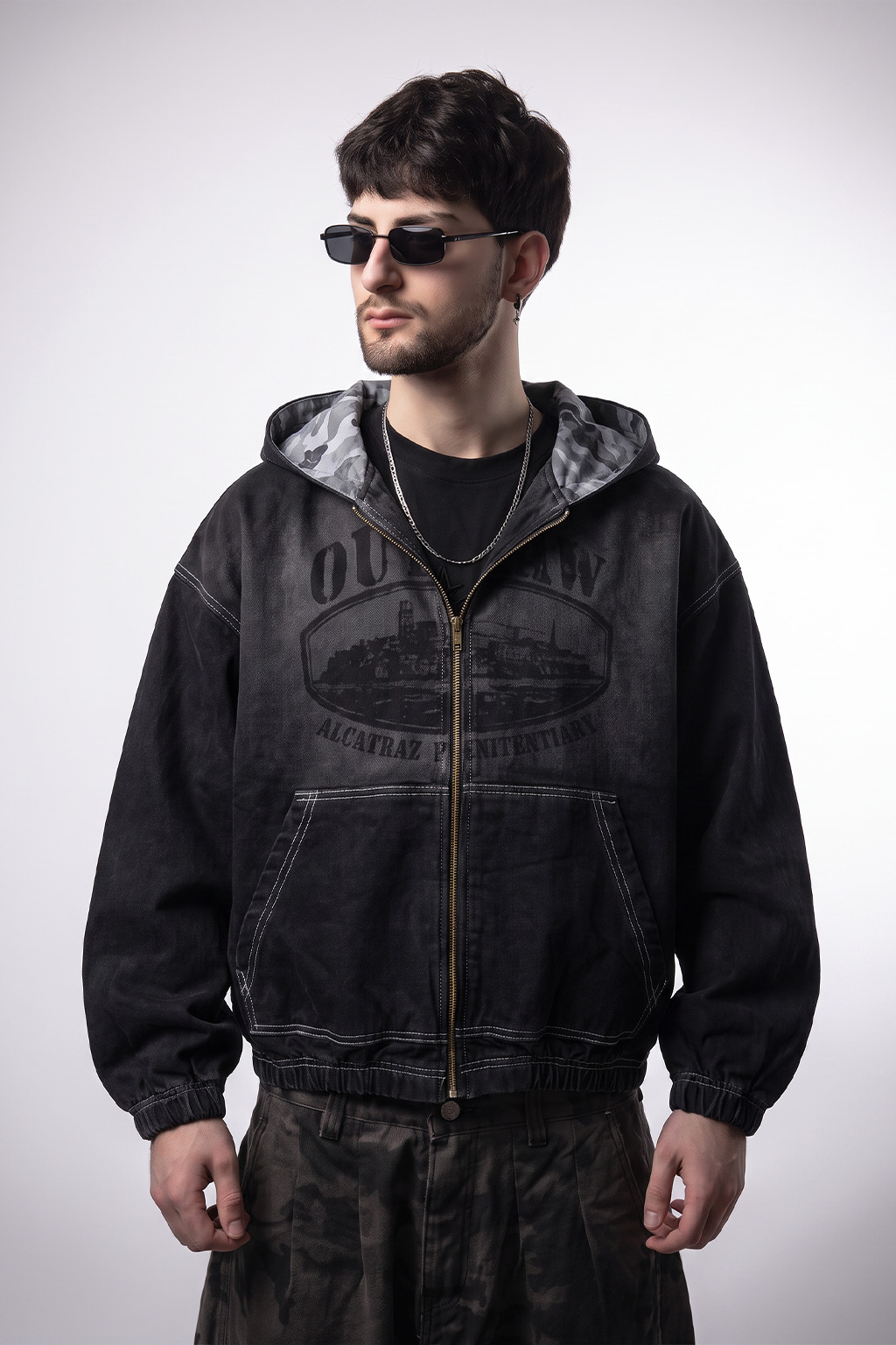 ALKA - CAMPERA JEAN CON PARCHES