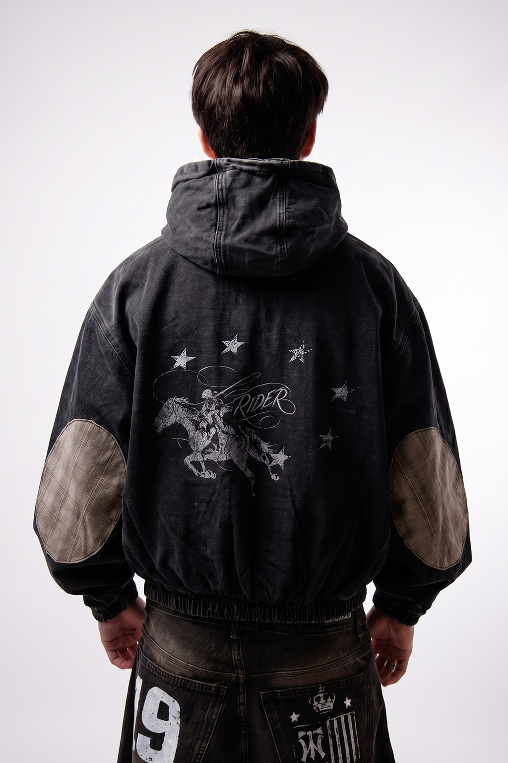 RIDER - CAMPERA JEAN CON PARCHES