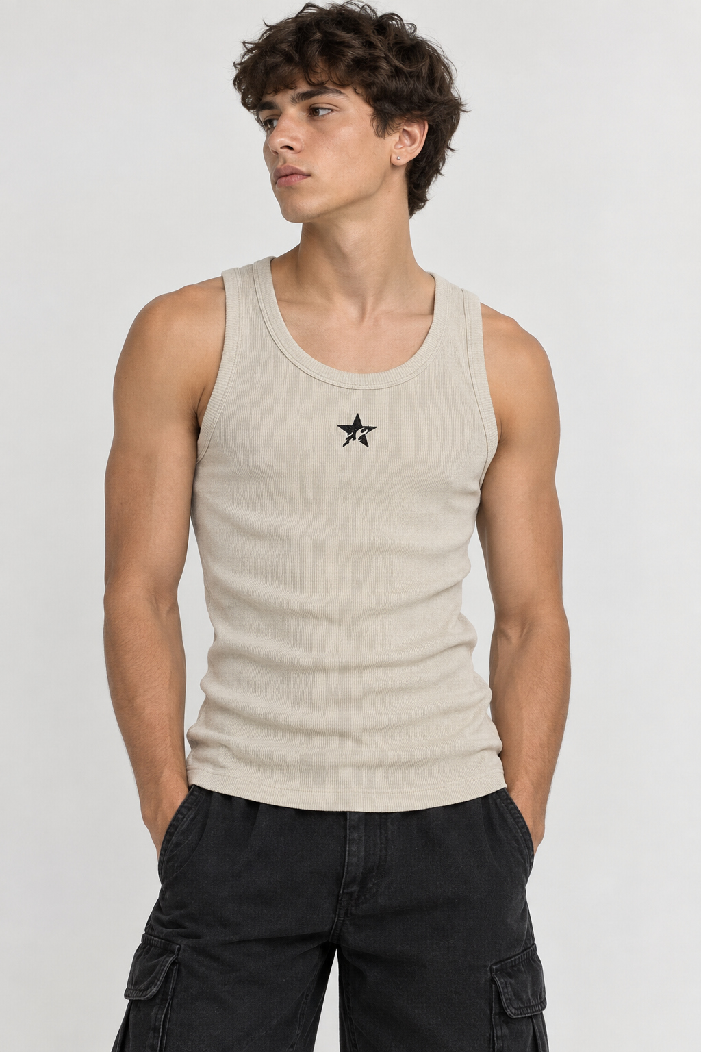 BURN - MUSCULOSA BORDADA