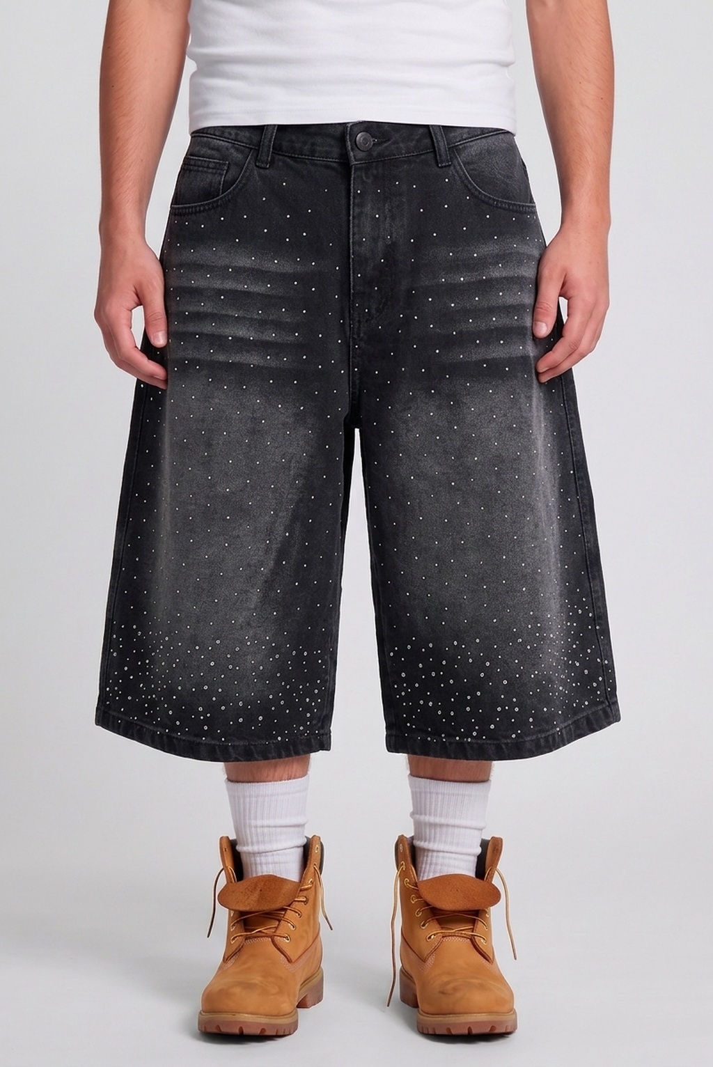 RAIN - BERMUDA JORT CON STRASS